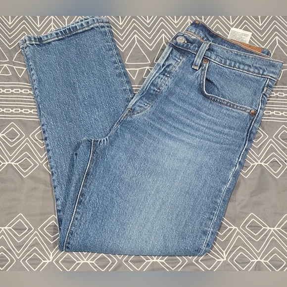 Levi's Denim - Levis Womens Classic 501 Straight Leg Button Fly Jeans Size 28